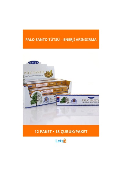 Palo Santo Aromalı 12 Paket 216 Adet Tütsü