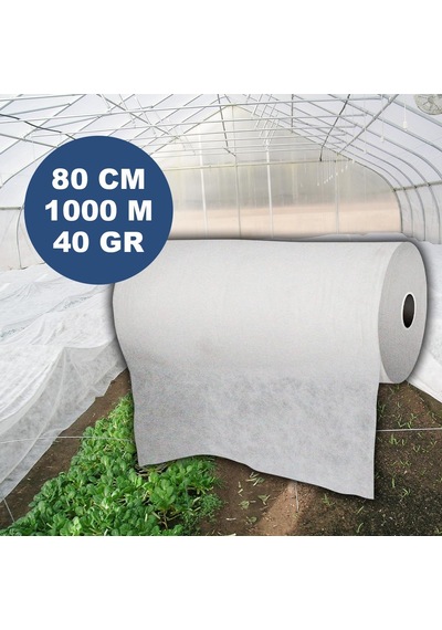 80 CM X 1000M 40Gr Agril Isı Don Perdesi - Zirai Don Kırağı Örtü Me