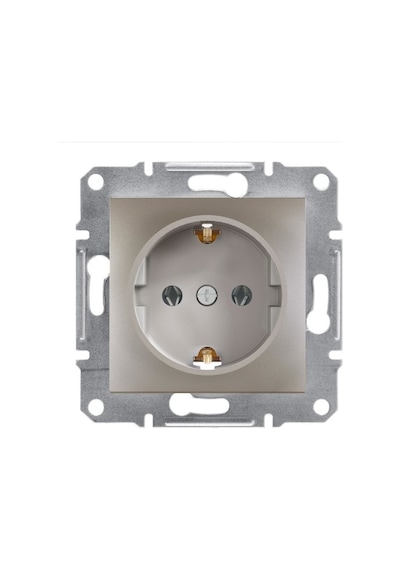 Schneider Electric Asfora Plus Topraklı Priz Bronz N113264