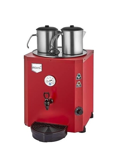 Remta Otomatik Su Alma 23 Litre İki Demlikli Çay Kazanı Makinesi Kırmızı