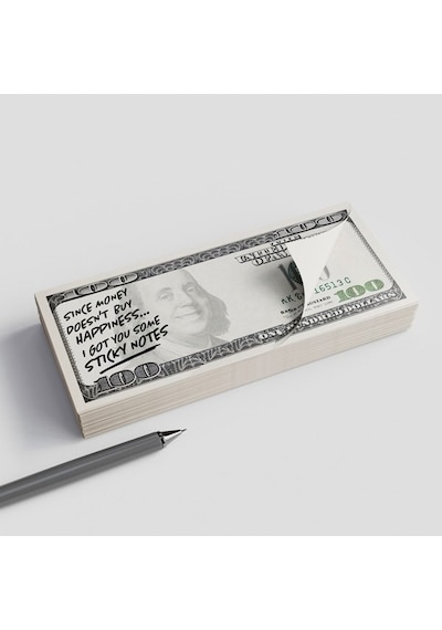 Mustard Cash Sticky Notes Not Kağıdı