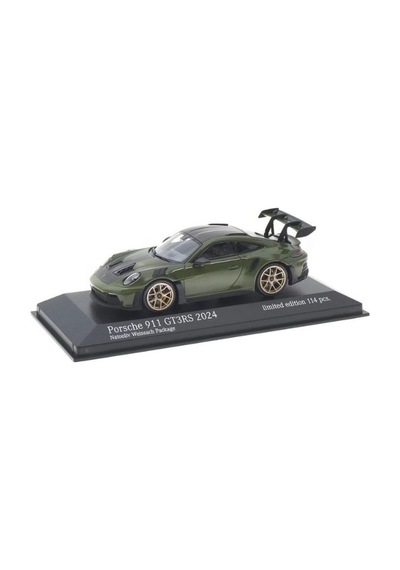Minichamps 1:43 Porsche 911 Gt3 Rs 992 2024 Nato Olive Green Limited Edition 114 Model Araba