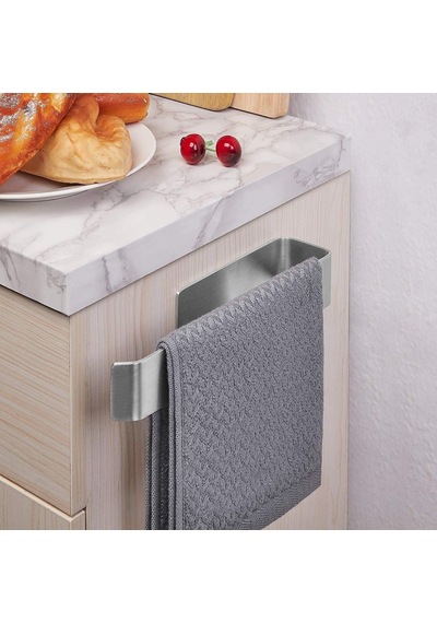 Deltahome Paslanmaz Çelik Havluluk 27cm Uzun - Kendinen Yapışkanlı - Havlu Askısı Model: Stuttgart Diğer