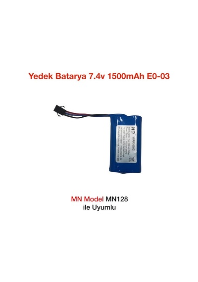 Mn Model Mn128 Rc Uzaktan Kumandalı Araba İçin Yedek Batarya Pil 7.4v 1500mah E0-03