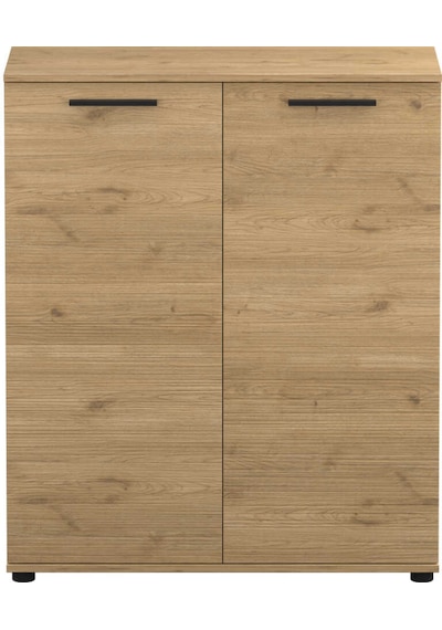 Trendline Çok Amaçlı İki Kapaklı 5 Raflı Dolap Florida Meşe 91x108x35 Cm Meşe