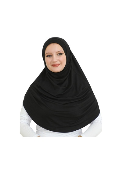 Modish Group Uzun Hazır Giyim Turban Yumuşak Eşarp Islami Giyim Viskon - Siyah Siyah