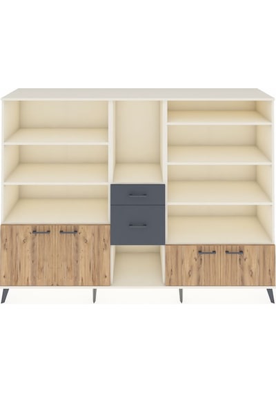 Hyperion Dolap 10 Raflı 2 Çekmeceli 4 Kapaklı 220x44x163 Aytaşı-ç Aytaşı-çam/antrasit Hyperion Dolap 10 Raflı 2 Çekmeceli 4 Kapaklı 220x44x163 Aytaşı-ç Aytaşı-çam/antrasit