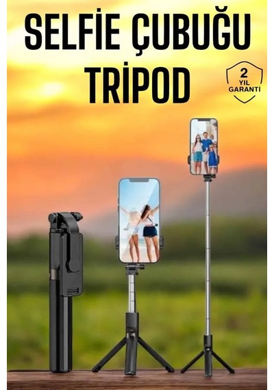 Astraltech Selfie Çubuğu Ayaklı Tripod Telefon Tutucu