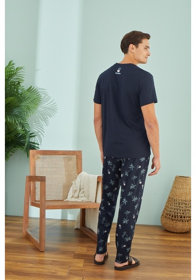 Sevim Erkek Kısa Kol Lacivert Pijama Takım C5t9n49 001
