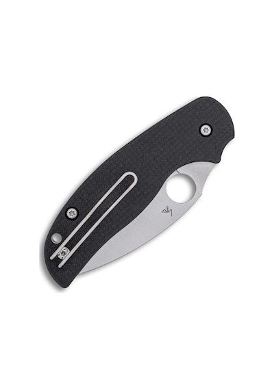 Spyderco Sage 6 Button Compression Lock Carbon Fiber Cpm S30v Plainedge Kamp Çakı Siyah