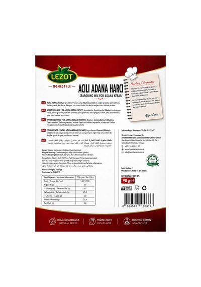 Acılı Adana Harcı 90 G - 913736221