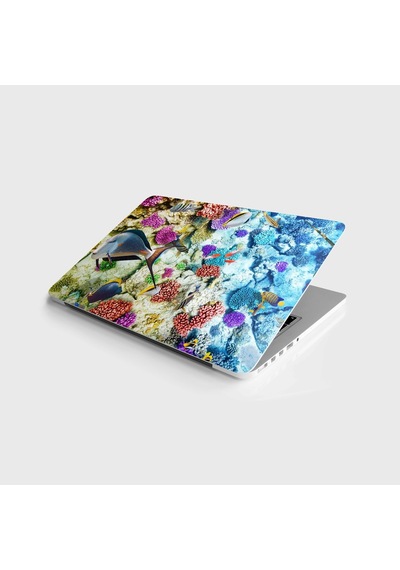 Laptop Sticker Bilgisayar Notebook Pc Kaplama Etiketi Su Altı Dün