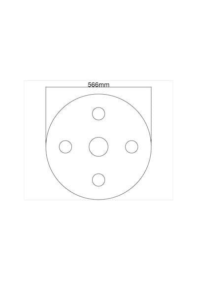 Motifpiyer Tavan Spot Göbek Tsg-18-y-56 Cm Çap