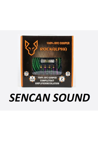 Rockalpha 4 Awg %100 Bakır 1500watt Full Amfi Kablo Takımı Y Fis li Sencan Sound