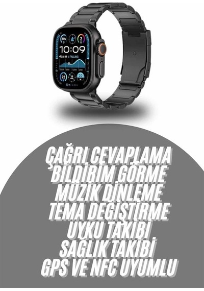 Akıllı Saat Arama Konuşma Gps Ve Nfc Özelliği 3 Kordonlu Amoled Ekran
