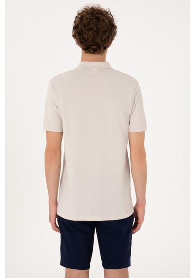 U.S. Polo Assn. Erkek Regular Fit Fermuarlı Taş Tişört 50306788-VR049 U.S. Polo Assn. Erkek Regular Fit Fermuarlı Taş Tişört 50306788-VR049