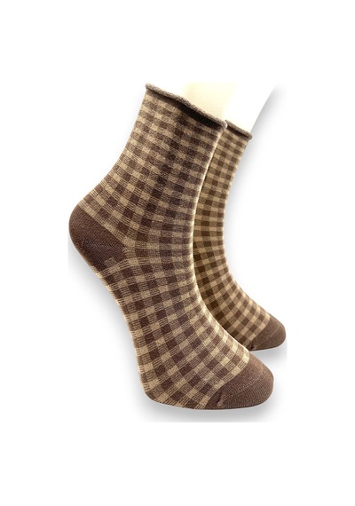Socks Premium 5 Çift Bambu Kadın Dikişsiz Kareli Lastiksiz Roll Top İz Bırakmaz Soket Çorap Siyah-bordo-kahverengi-pembe Socks Premium 5 Çift Bambu Kadın Dikişsiz Kareli Lastiksiz Roll Top İz Bırakmaz Soket Çorap Siyah-bordo-kahverengi-pembe