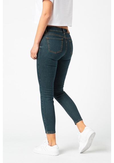 Vigoss Kadın Ön Cep Kesikli Denim Pantolon 23794-70425 Mavi