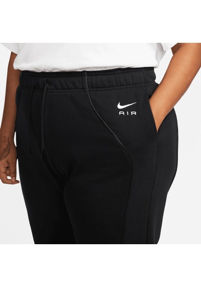 Nike Air Plus Mid Rise Piping Detail Joggers Alligator Fleece Kadın Eşofman Altı - Siyah