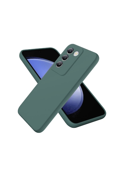Vivo V30 Lite Uyumlu Silikon Kılıf - Kamera Korumalı Esnek Pastel Renk Kapak - Yeşil