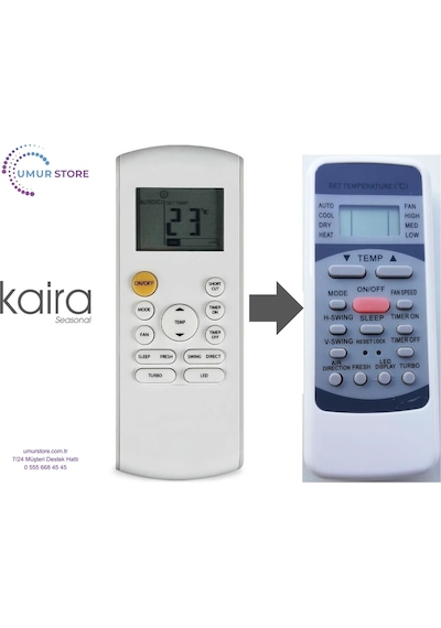 Kaira İnverter Klima Kumandası-eşdeğer