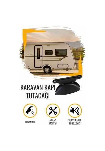 Glee Home Karavan Dış Kapı Tutacağı Siyah