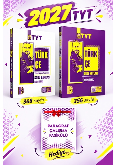 Benim Hocam Yayınları 2027 Tyt Türkçe Ders Notları Ve Soru Bankası Seti 2 Kitap