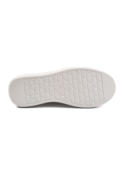 Beyaz Kalın Taban Bağcıklı Unisex Spor Ayakkabı Oz-03 Z Beyaz-beyaz
