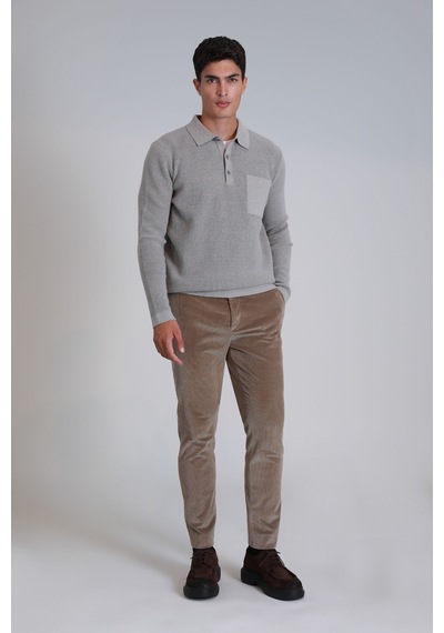 Lufian Onka Spor Erkek Chino Pantolon Slim Fit Bej Bej 112190309100550 Bej