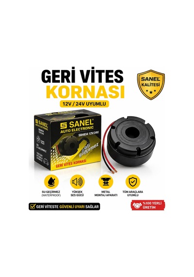 Sanel Geri Vites Alarmı Kornası 12V / 24V