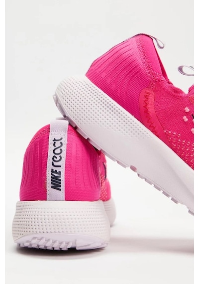 Nike React Run Flyknit Walk Runnig Shoes Yürüyüş Koşu Ayakkabısı Fuşya Fuşya