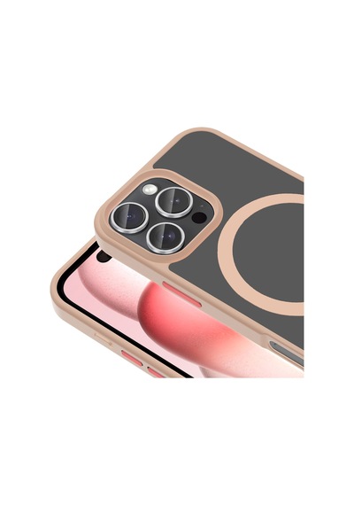 Apple iPhone Uyumlu 16 Pro Max Kılıf Magsafe Destekli Kamera Yükseltili Silikon Mat Parmak İzi Tutmayan Pazarplus Siyah