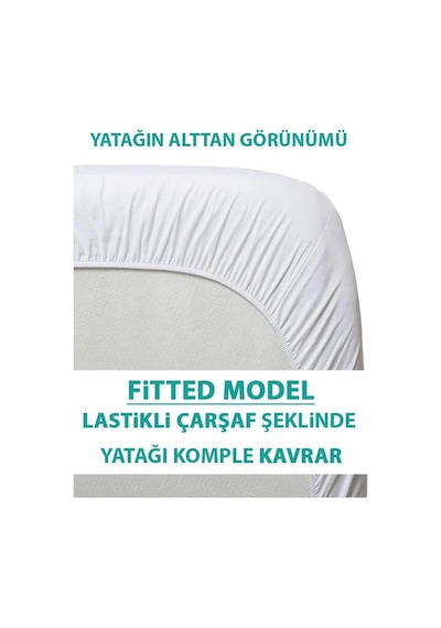 %100 Pamuklu Sıvı Geçirmez Bebek Alezi Yatak Koruyucu Bebek Çocuk Park Beşik Kreş Anaokulu Alezi 60 X 120 Açik Mavi