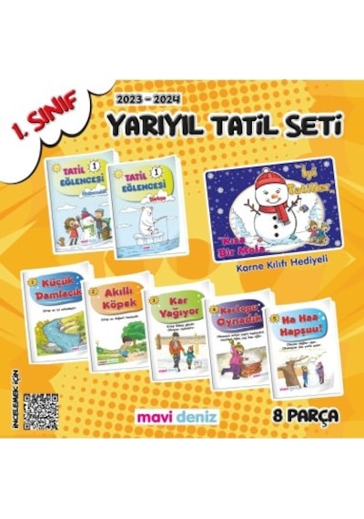 Mavi Deniz Yayınları 1.sınıf Yarıyıl Tatil Seti
