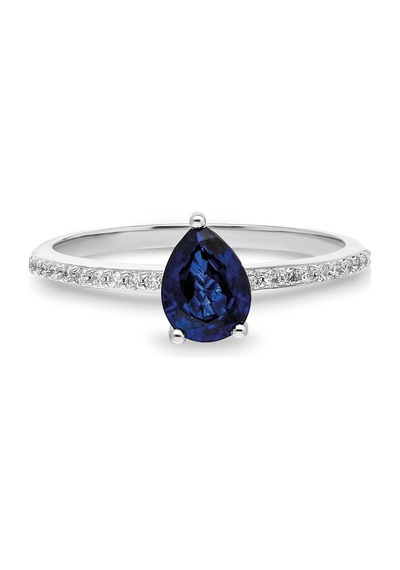 0,96 Karat Safir Pırlanta Yüzük-359