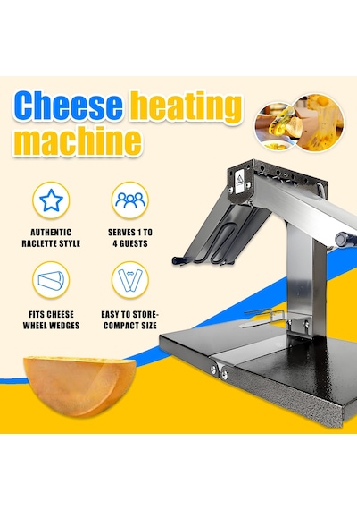 Geleneksel Fransız Raclette Peynir Eritici, Çok Fonksiyonlu Elektrikli Isıtıcı, 304 Paslanmaz Çelik Borular, Büyük Kaplama Alanı, Sabit Sıcaklık, Avrupa Restoranları İçin 110v Geleneksel Fransız Raclette Peynir Eritici, Çok Fonksiyonlu Elektrikli Isıtıcı, 304 Paslanmaz Çelik Borular, Büyük Kaplama Alanı, Sabit Sıcaklık, Avrupa Restoranları İçin 110v