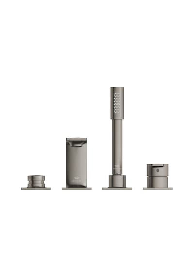 Grohe Allure 19316AL1 Fırçalı Sert Grafit 4 Delikli Ankastre Küvet Bataryası Nikel