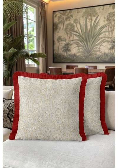 Motifli Damask Saçaklı Yastık Kılıfı - Zarif Oryantal Klasik Vizon Bordo Püsküllü Kırlent Kılıfı Puslu Vadi Aura Motifli Damask Saçaklı Yastık Kılıfı - Zarif Oryantal Klasik Vizon Bordo Püsküllü Kırlent Kılıfı Puslu Vadi Aura