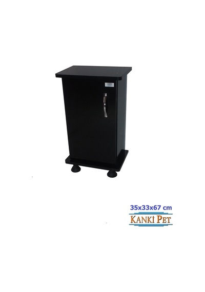 Kanki Pet 35 CM Flex İthal Akvaryum Mdf Sehpası Siyah 35 x 33 x 67 CM