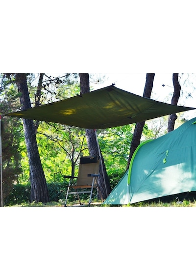 Bushlove Bushcraft Premium 4 Mevsim Tarp Tente 5m 3m Koyu Yeşil