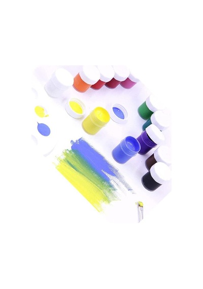 Guaj Boya 12 Renk X 20 Ml Su Bazlı Tüp 1 Paket Südor Guaj Boya Seti Şişe İçerisinde 12 Li 0,15 L