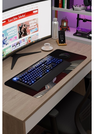 Bayonetta Kaymaz Dikişli Kauçuk Oyuncu Mousepad V3 - 70x30 Xl Gaming Mouse Pad Fare Altlığı
