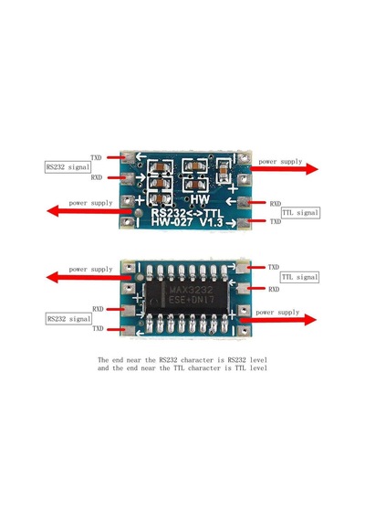 Seri Port Mini Rs232 - Ttl Dönüştürücü Adaptör Modül Kartı Max3232