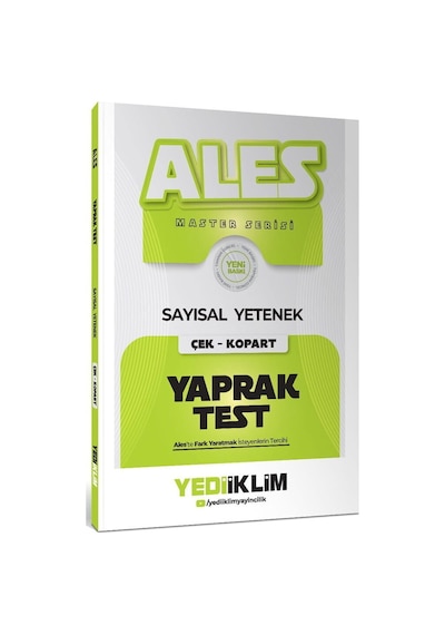 Yediiklim Yayınları 2027 Ales Sayısal Yetenek Çek Kopart Yaprak Test
