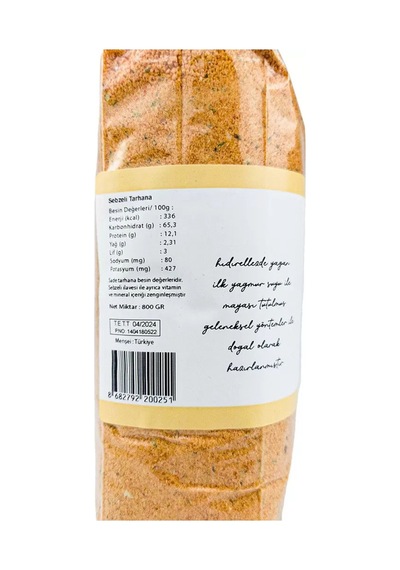 OG natural Yağmur Suyundan Sebzeli Tarhana 800 G +12 Ay