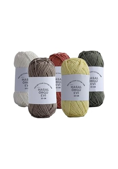 25 Gram Mini Cotton Serisi%100 Pamuk Örgü İpi 10 Renk Punch Ve Amigurumi İpi Sonbahar