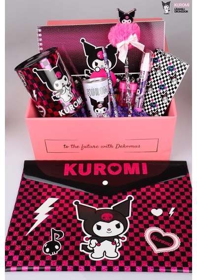 Dekomus Gift Box Özel Kutulu Lisanslı 9 Parça Kırtasiye Seti, Resim Defteri, Mor