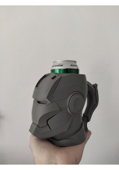 Iron Man Temalı 0.5l Kutu İçecek Tutucu Ve Dekoratif Kupa