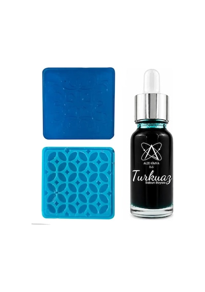 Turkuaz Sabun Boyası Sıvı Pigment Sabun Yapımına Uygun 10 Ml Renk