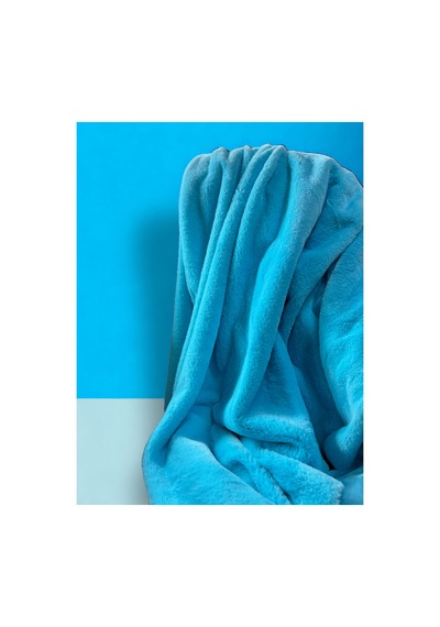 Toscana Tavşan İthal Mavi Peluş Kumaş 50x150 Cm Yumuşak Dokulu Ev Tekstili Ve Tekstil Kumaşı Mavi Mavi